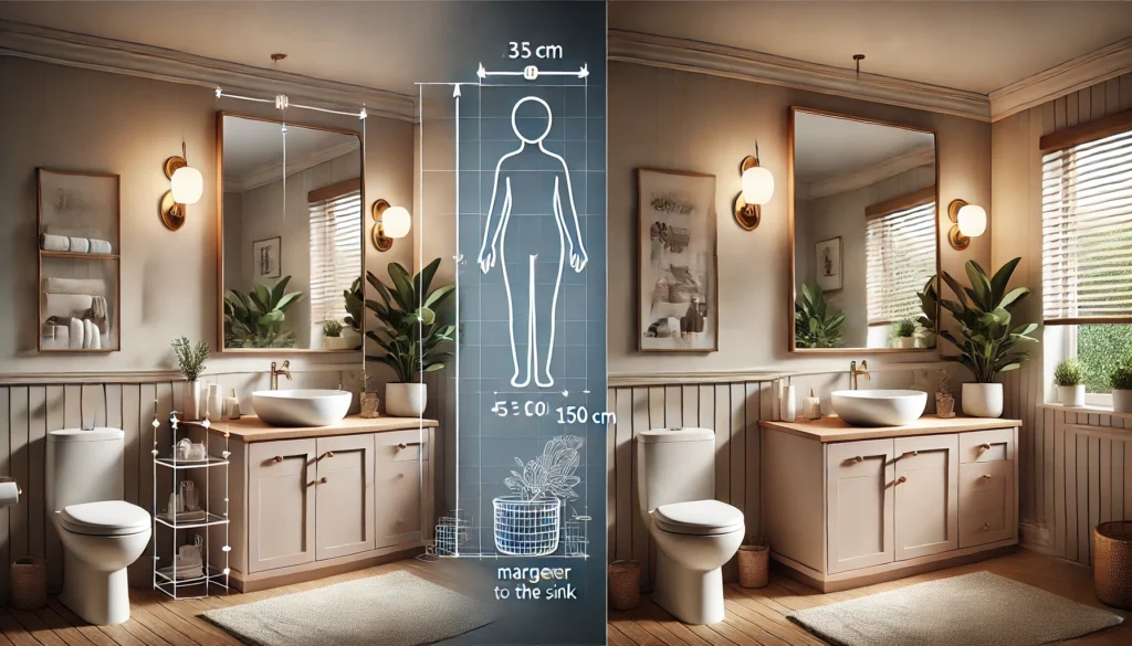 zrcadlo s ideálními rozměry do koupelny